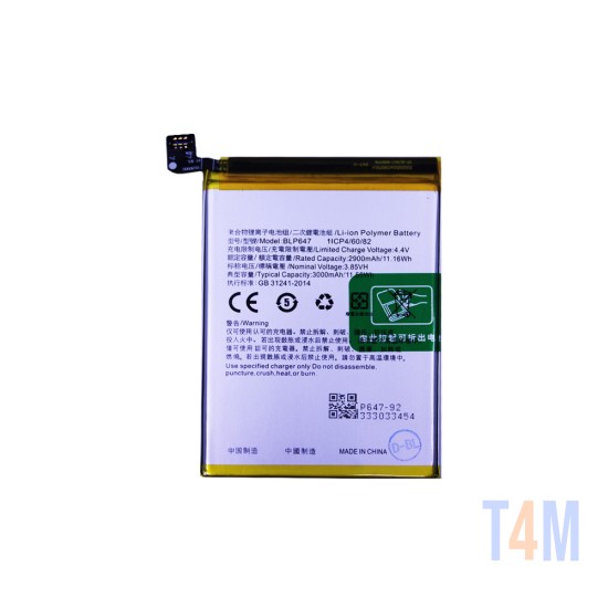 Bateria BLP647 para Oppo A79 3000mah 